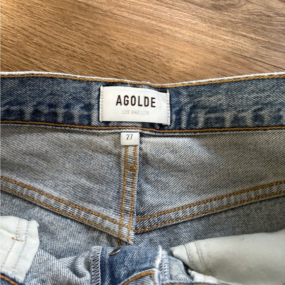 Agolde Riley High Rise Straight Crop - Picture 3 of 3